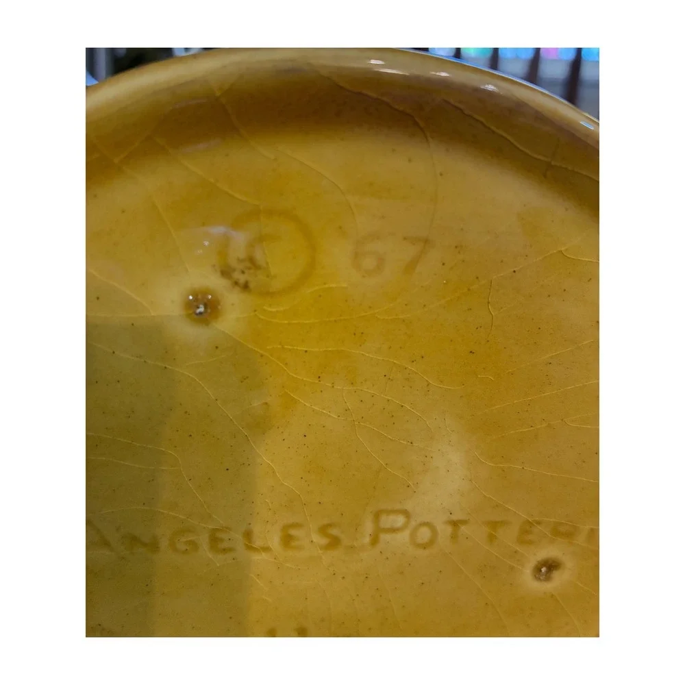 Vintage Los Angeles Potteries 1967 Coffee & Sugar Canister Set‎ Collectable 2pc
